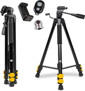 Kodak PhotoGear 62" Lightweight Tripod 3-Section Flip-Lock, Adjusts 22”-62” - Picture 1 of 5