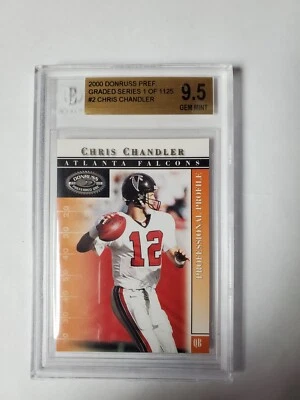 Chris Chandler 2000 Donruss Pref. 9.5 Gem Mint - Image 1 of 2