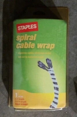 Staples 630867 8ft (2.4m) Length Spiral Cable Wrap - Image 1 of 4