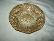 A Vintage 1950/60's Hobnail Scalloped Edge Clear Carnival Glass Bowl