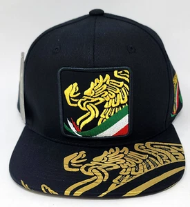 MEXICO Snapback Cap Hat Mexican Eagle Aguila Flag 100% Cotton Adult OSFM New - Picture 1 of 3