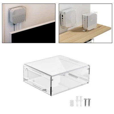 Acrylic Under Desk Holder Compatible with For Mac Mini Pro Series 2024 - Image 1 of 4