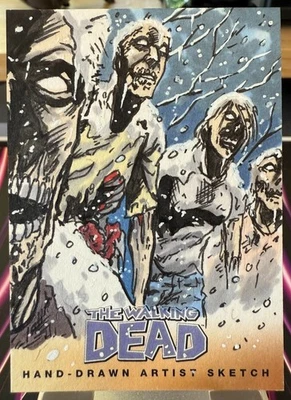 2013 Cryptozoic Walking Dead Comic S2 Walkers Sketch 1/1 [y0525] - Image 1 of 2