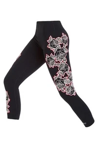 Lorna Jane Leggings in Black / Floral 7/8 Length - RRP £76 - Picture 1 of 3