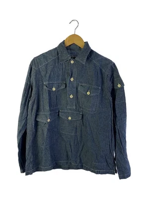 Рубашка с длинным рукавом Engineered Garments, XS, хлопок, синий, однотонный цвет - Изображение 1 из 4