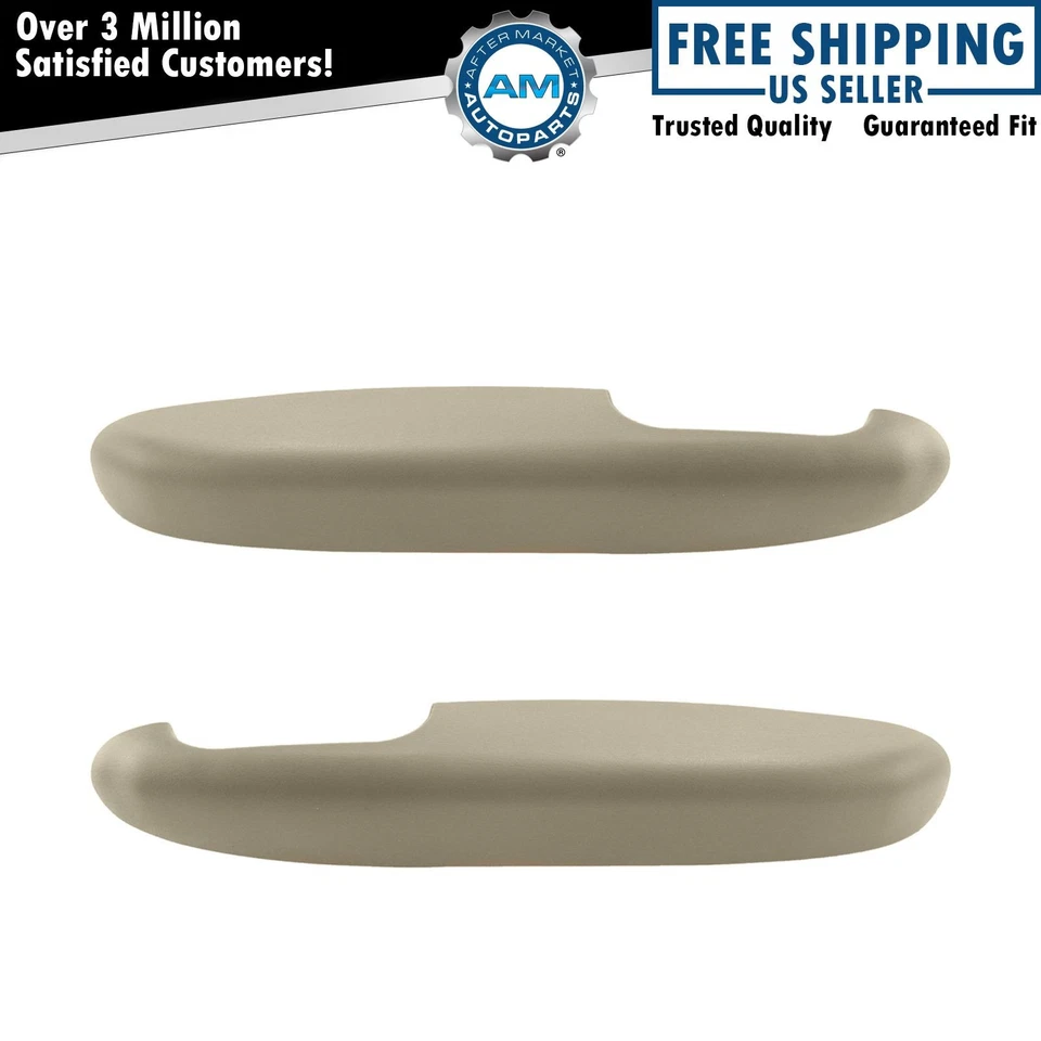 Par de reposabrazos de puerta bronceado conductor delantero y pasajero para camioneta Chevy GMC SUV Foto 1 de 4