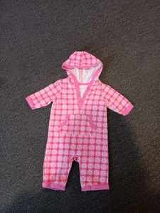 Old Navy Pink Hoodes One Piece Outfit For Girls. Size 0 To 3 Months - Picture 1 of 4