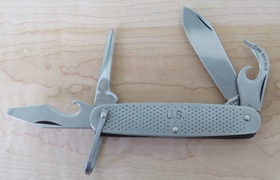 CAMILLUS USA 1976 Military Camp Knife VINTAGE U.S. Army Navy 4-Blade Utility - Image 1 of 4