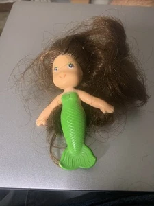 Original Vintage 1979 Kenner Sea Wees Shelly Brown Green Mermaid Doll Hong Kong - Bild 1 von 3