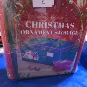 FUHSY Christmas Ornament Organizer Storage Box Holds up to 128-3" Holiday - Picture 1 of 3