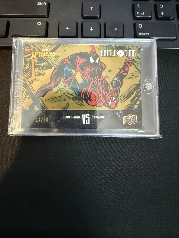 2024 Upper Deck Marvel Spider-Man Battle Time Spider-Man Vs.Carnage Gold/33 Foto 1 de 1