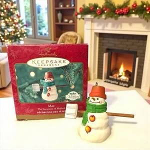 Vintage Hallmark Keepsake Ornament Max The Snowmen Of Mitford Jan Karon 2000 - Picture 1 of 10