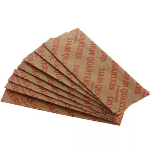 20 - Envolturas planas de papel abierto para cuartos \ tubos para cuartos - Imagen 1 de 1