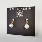 New Anne Klein Faux Pearl Drop Earrings Gift Fashion Women Party Holiday Jewelry