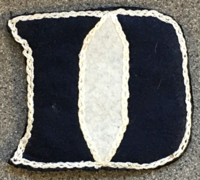 DUKE BLUE DEVILS NCAA COLLEGE VINTAGE 3.5" CHAIN STITCHED LETTER D TEAM PATCH - Image 1 of 2