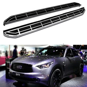 Fixed Running Boards Side Steps Pedals Nerf Bar Fit for Infiniti QX70 2011-2021 - Picture 1 of 13