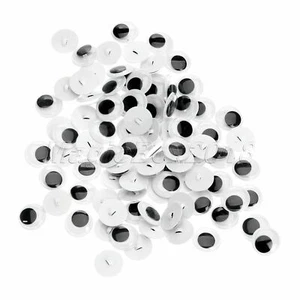100pcs Sew On Wiggle Wobbly Googly Eyes For Sewing Scrapbook Toy Craft Trimmings - Picture 1 of 13