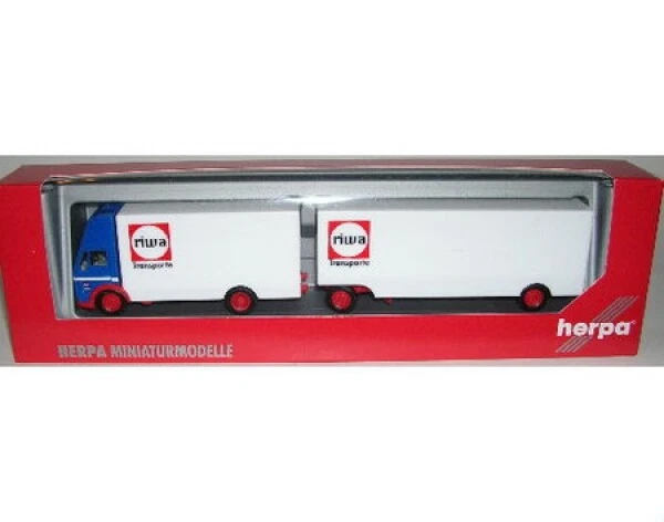 Mercedes-Benz Actros Mobile Koffer Riwa-Transport 1:87 Herpa In OVP - Immagine 1 di 1