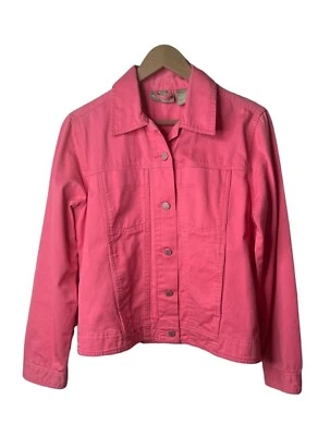 Blassport 复古粉色牛仔夹克,尺寸 S — 第 1/4 张图片