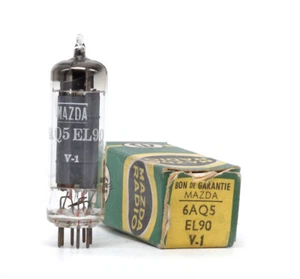 6AQ5/EL90 MAZDA NOS FRANCE Tube Lampe Valvola Valve Valvula 진공관 真空管 电子管 - Picture 1 of 1