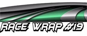 RACE CAR GRAPHICS #19, Half Wrap Vinyl Decal IMCA Late Model Dirt Trailer Truck - Bild 1 von 3
