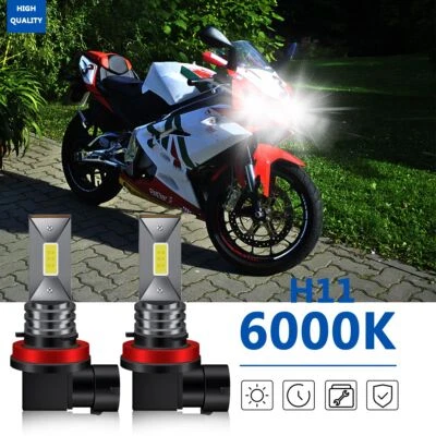 Faro LED para moto Aprilia RS4 RS50 RS125 haz alto/bajo bombillas blancas Foto 1 de 4