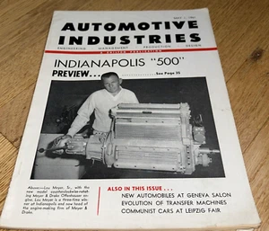 May 1, 1961 AUTOMOTIVE INDUSTRIES - Indianapolis 500 / John Deere Waterloo Works - Picture 1 of 18