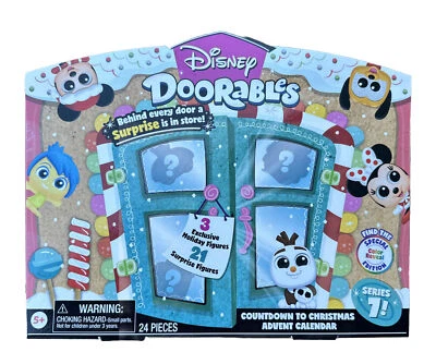 DOORABLES Disney ADVENT Calendar Series 7 Christmas Countdown 24 Surprise Figure - Image 1 of 3