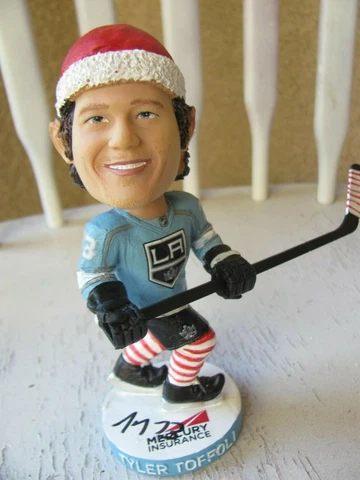 TYLER TOFFOLI SIGNED LA KINGS HOLIDAY BOBBLEHEAD + TANNER PEARSON BOBBLEHEAD Cover