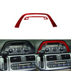 2x Center Carbon Fiber CD Console Frame Sticker Trim For Honda Odyssey 05-10 Red