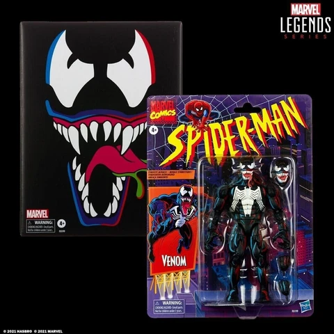 SPIDER-MAN Marvel Legends Retro Venom Pulsecon HASCON Action Figure (HASBRO) Cover