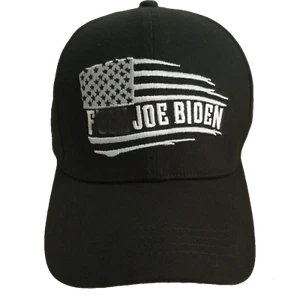 F*** Joe Biden HAT embroidered black hat adjustable anti lets go brandon unisex - Picture 1 of 4