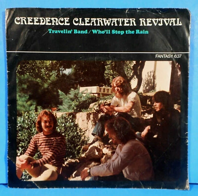CREEDENCE CLEARWATER TRAVELIN' BAND 7" 45 RPM 1970 NICE CONDITION VG/VG+!!A - Image 1 of 4
