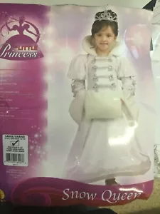 Disfraz de Reina de las Nieves Vestirse Tiempo de Juego Niño De lujo Disfraz de Halloween L 12-14 - Imagen 1 de 2