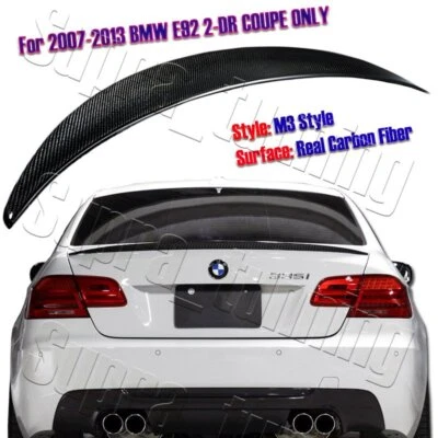 Alerón trasero de fibra de carbono para BMW E92 328i 335i cupé/2 puertas estilo M3 Foto 1 de 4