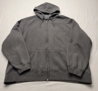 Starter Men's Charcoal Grey Heather Full Zip Hoodie Sweatshirt Size 3XL (54-56) - Image 1 of 4