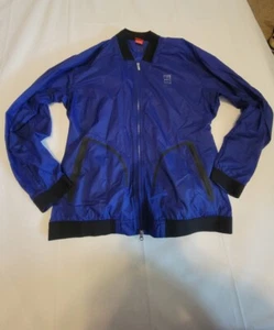  Chaqueta cortavientos Nike para hombre talla XL 90S Y2K naranja etiqueta azul cremallera vintage - Imagen 1 de 7