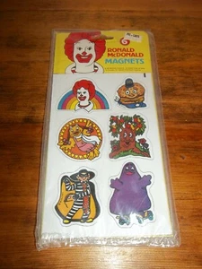 RONALD McDONALDS MAGNETS  - SIX EACH 1982 - Picture 1 of 2