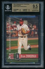 RYAN ZIMMERMAN BGS 9.5 GEM MINT ROOKIE RC SP 2005 HARRISBURG SENATORS GRANDSTAND