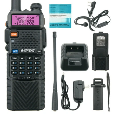  UV-5R Walkies Talkie Two Way Ham Radio Dual Band V/UHF FM Transceiver - Image 1 of 4