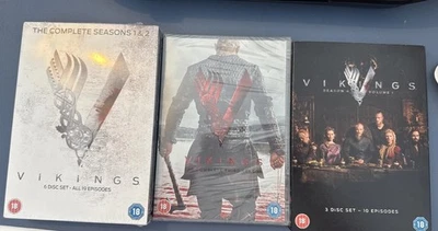 NEW SEALED : Vikings Season 1 & 2, 3, 4 - DVD Box Sets (18) - Image 1 of 4