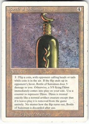Bottle of Suleiman R Revised Edition 3ED  MTG HP/MP - Image 1 of 2