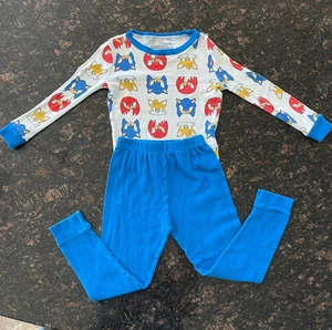 Sonic The Hedgehog Boys Size 6 Pajama Set Long-Sleeve Top & Pants Tails Spike - Picture 1 of 8