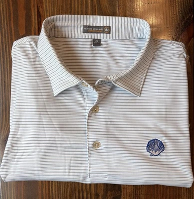 Camisa polo extra grande XL para hombre The Kittansett Club Golf Course Peter Millar Foto 1 de 3