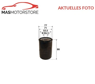 MOTOR ÖLFILTER VALEO 586002 P FÜR DS DS 3,DS5,DS 4 DS 4 CROSSBACK 2L,1.2L - Bild 1 von 4