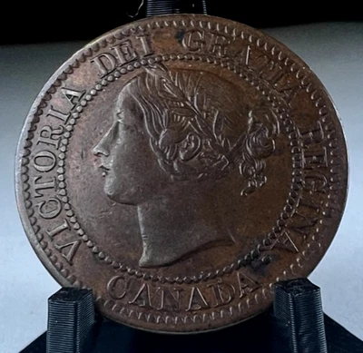 1859 Canada Large Cent, 1C, One Cent Penny, Victoria, KM# 1, Great Shape! - Image 1 of 2