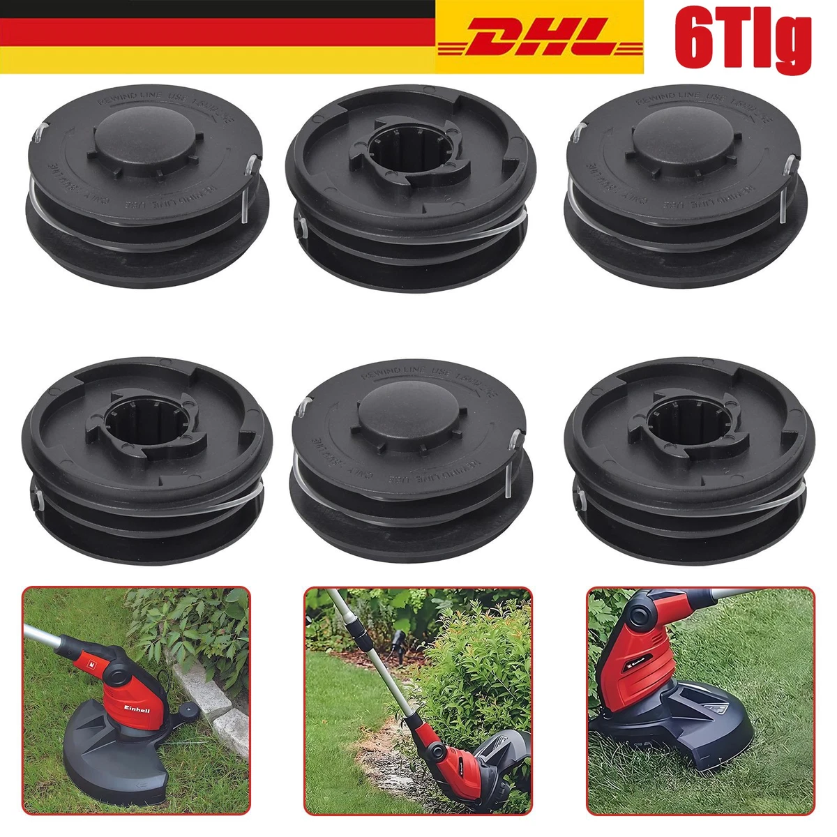 LawnMaster Ersatz-Fadenspule 0,2 Cm Für Rasentrimmer – 952392, 4,8 M