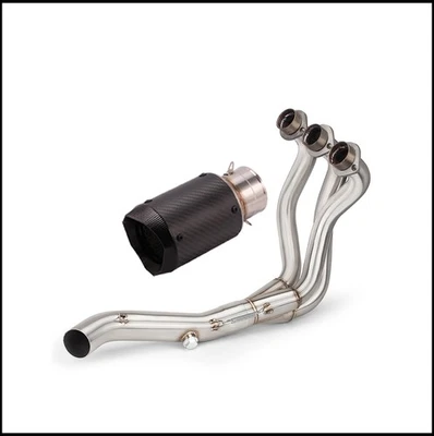 Tubo de enlace delantero deslizante para Yamaha MT09 FZ09 Tracer 900 silenciador escape completo Foto 1 de 4