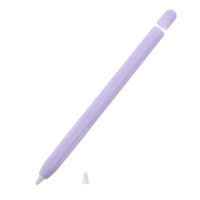 Non-slip Stylus Pen Case Silicone Protective Cover Compatible for Apple Pencil 2 - Image 1 of 4