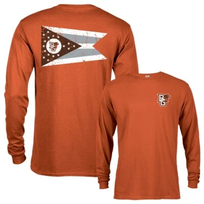 Camiseta de manga larga con logotipo de bandera escolar de halcones de la Universidad Estatal verde boliche Foto 1 de 4